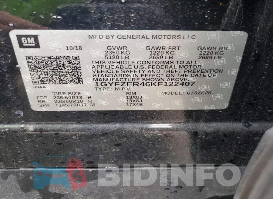 1GYFZER46KF122407 Photo# 13