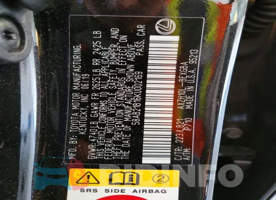 58AB21B16KU002169 Photo# 12