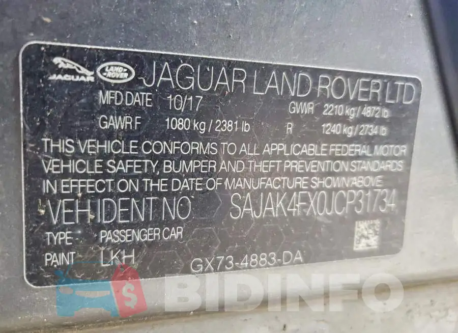 SAJAK4FX0JCP31734 Photo# 13