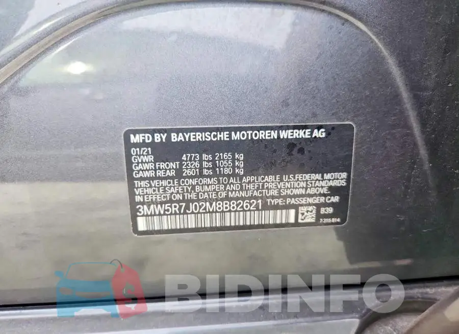 3MW5R7J02M8B82621 Photo# 13