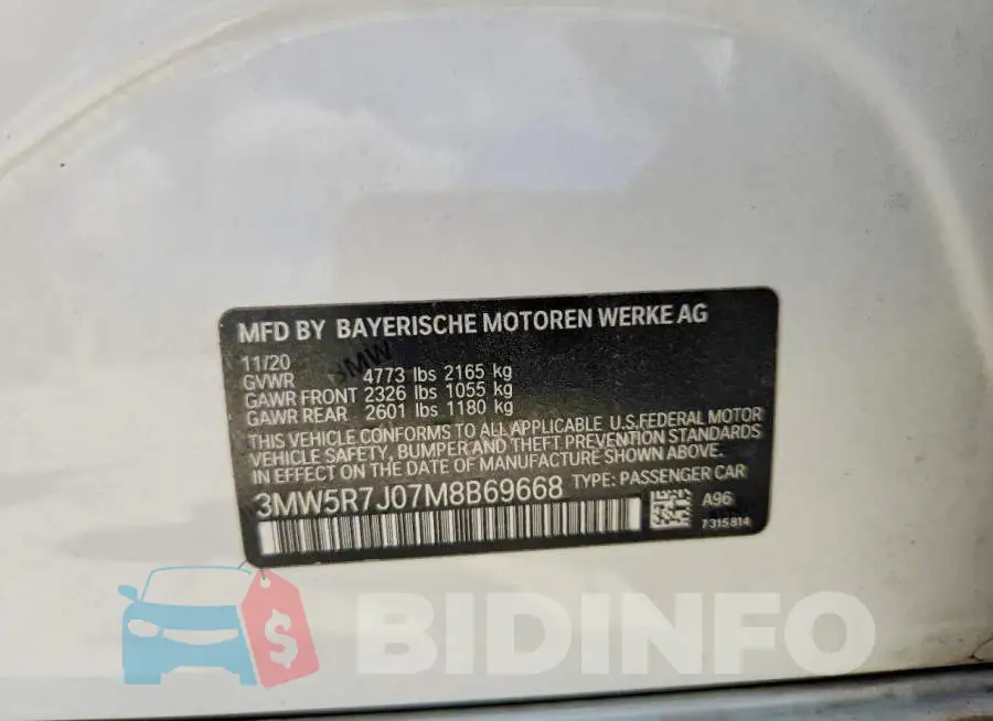 3MW5R7J07M8B69668 Photo# 12