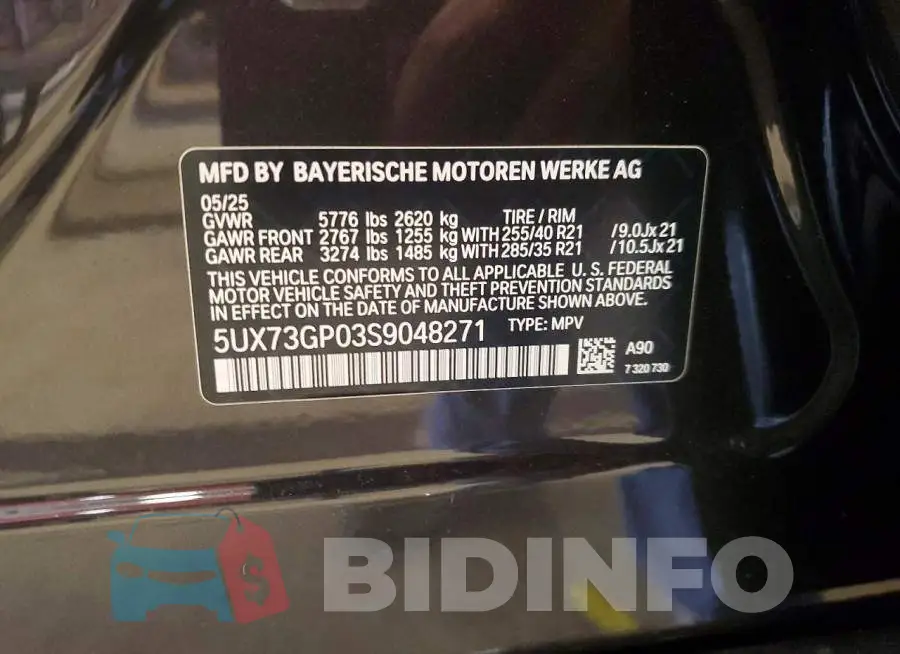 5UX73GP03S9048271 Photo# 13