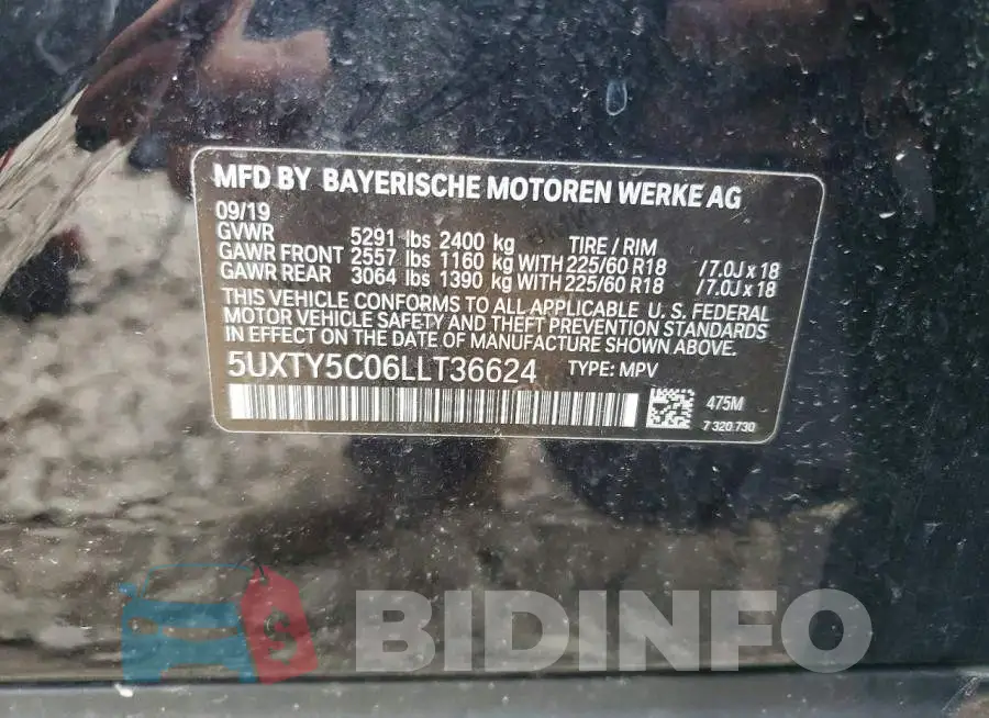 5UXTY5C06LLT36624 Photo# 13