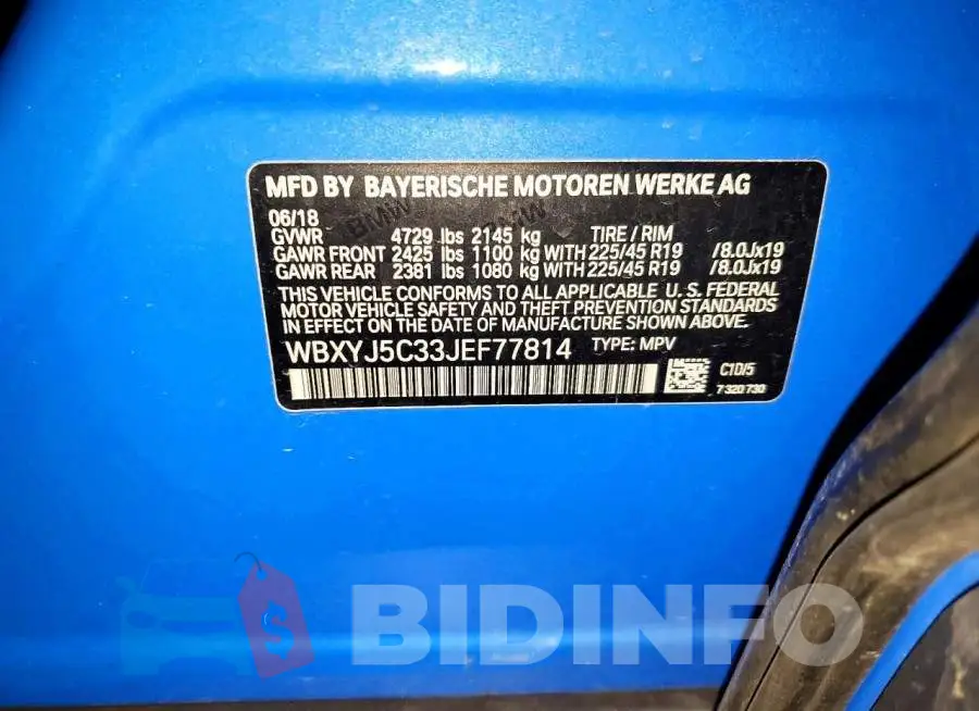 WBXYJ5C33JEF77814 Photo# 13