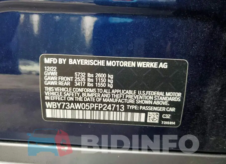 WBY73AW05PFP24713 Photo# 12