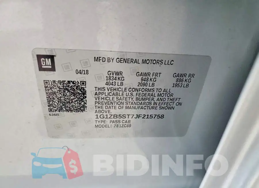 1G1ZB5ST7JF215758 Photo# 12