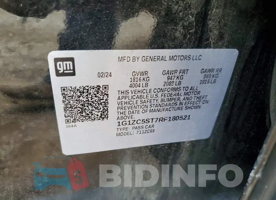 1G1ZC5ST7RF180521 Photo# 13