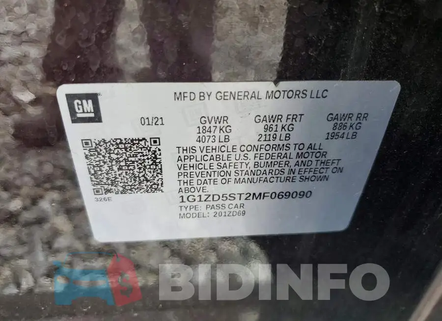 1G1ZD5ST2MF069090 Photo# 12