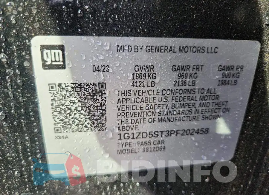 1G1ZD5ST3PF202458 Photo# 12