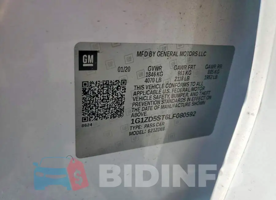 1G1ZD5ST6LF080592 Photo# 12