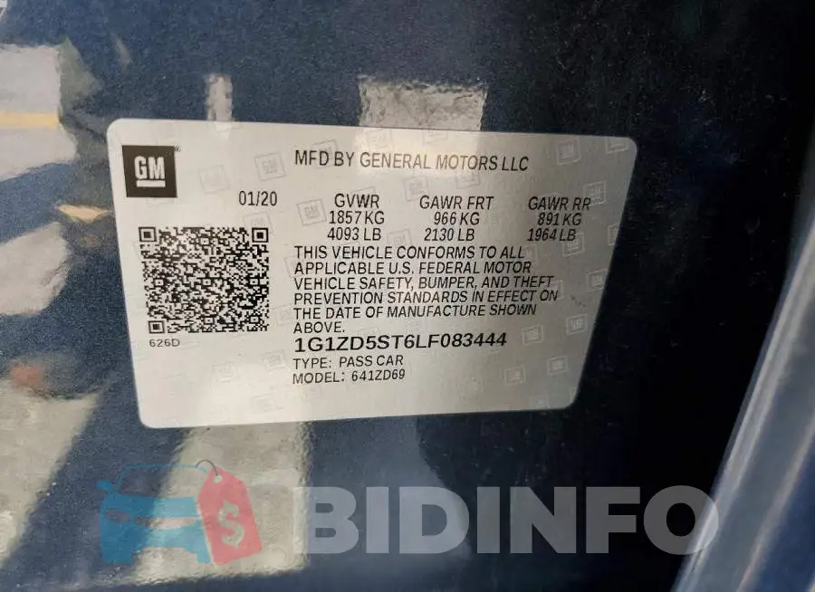 1G1ZD5ST6LF083444 Photo# 12