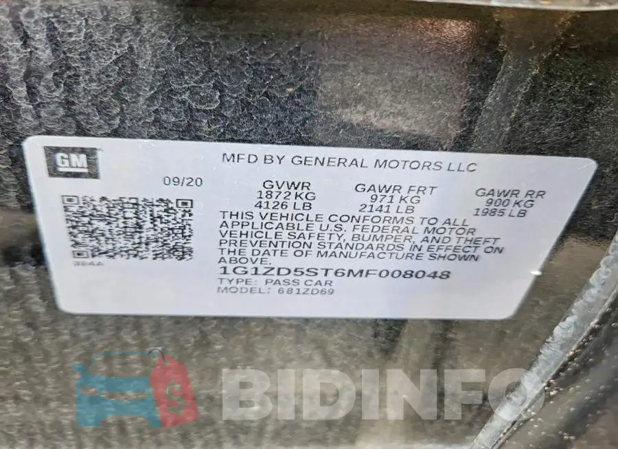1G1ZD5ST6MF008048 Photo# 12