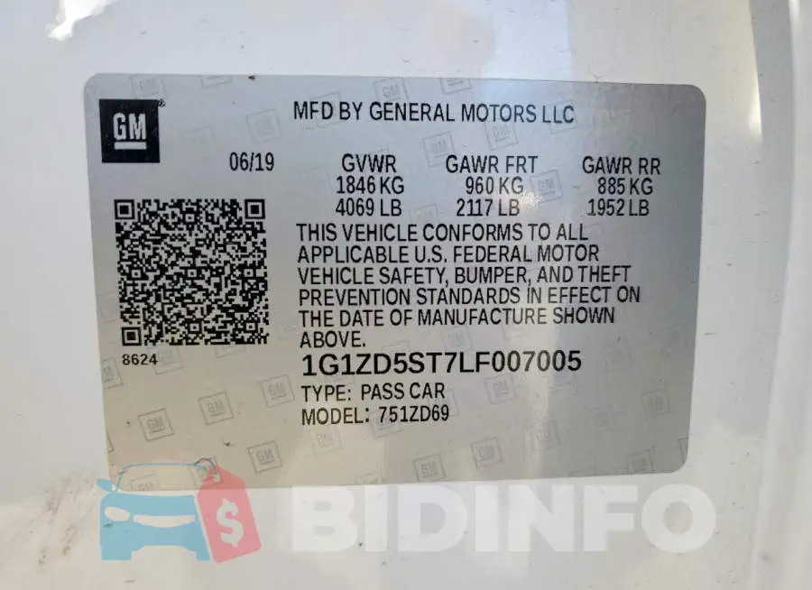 1G1ZD5ST7LF007005 Photo# 12
