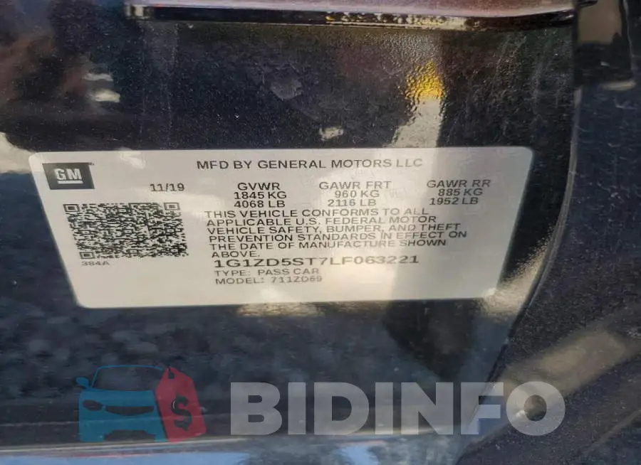 1G1ZD5ST7LF063221 Photo# 12