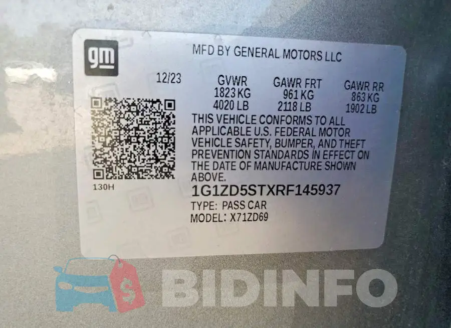 1G1ZD5STXRF145937 Photo# 12