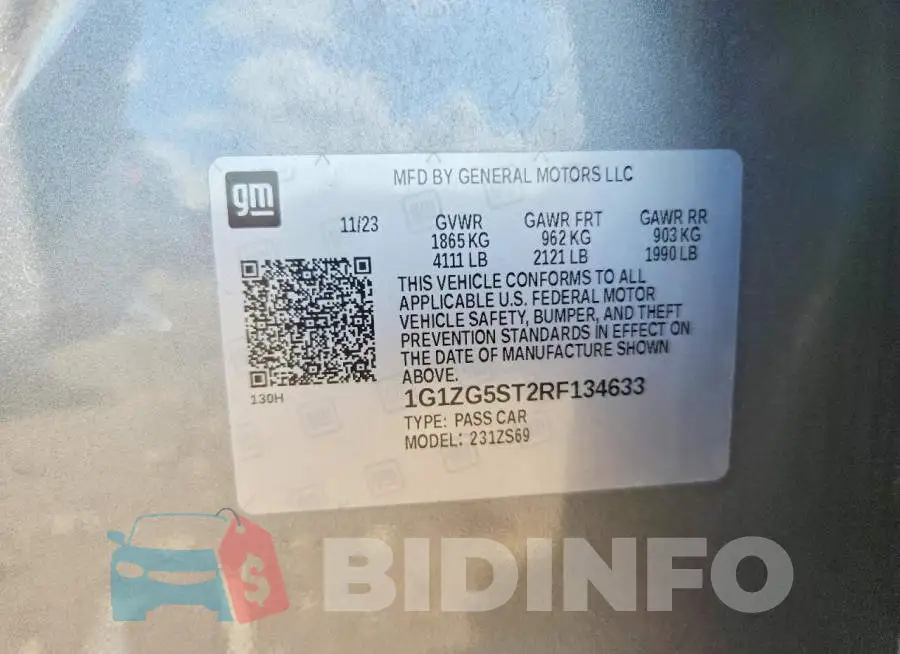 1G1ZG5ST2RF134633 Photo# 12