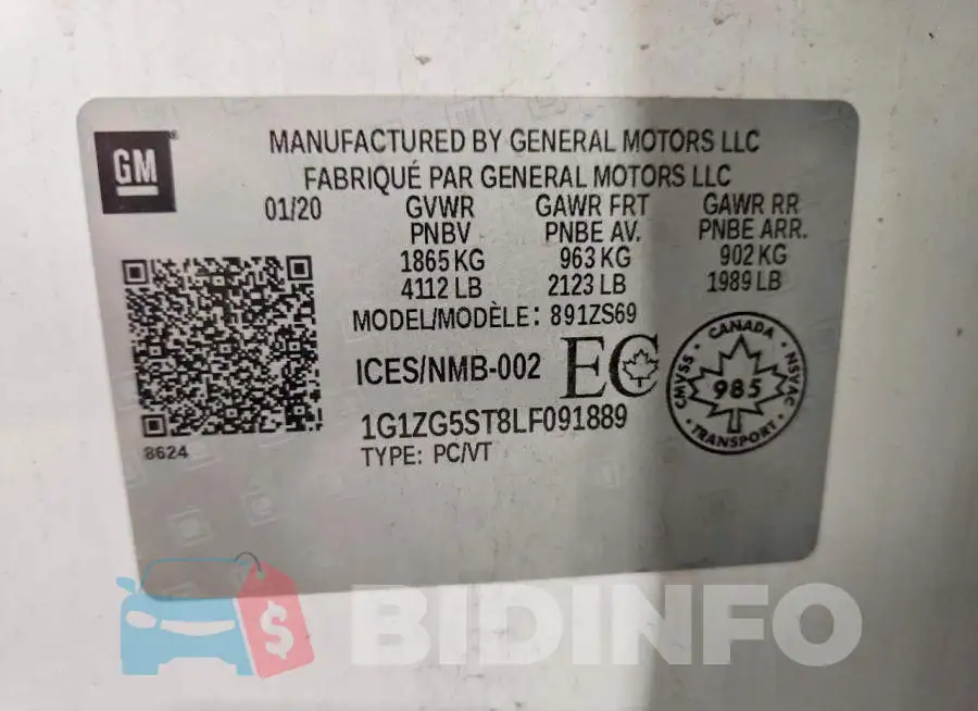 1G1ZG5ST8LF091889 Photo# 13
