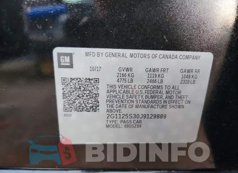 2G1125S30J9129889 Photo# 12