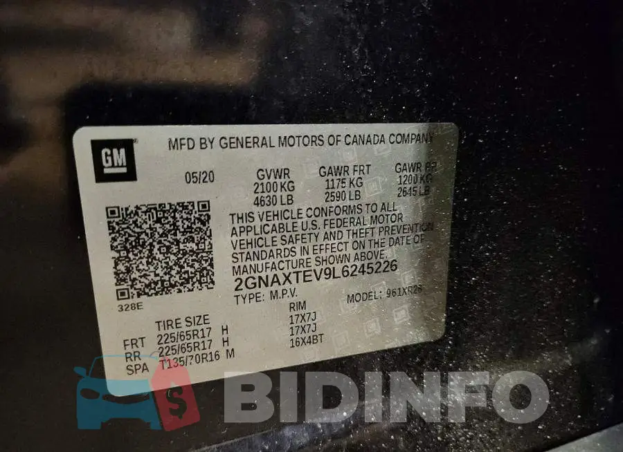 2GNAXTEV9L6245226 Photo# 14
