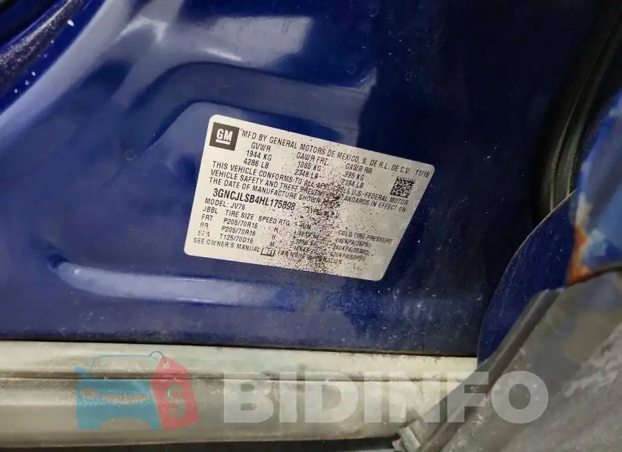 3GNCJLSB4HL175898 Photo# 13