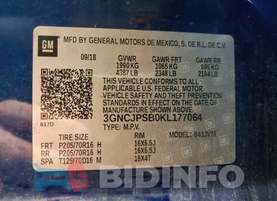 3GNCJPSB0KL177064 Photo# 12