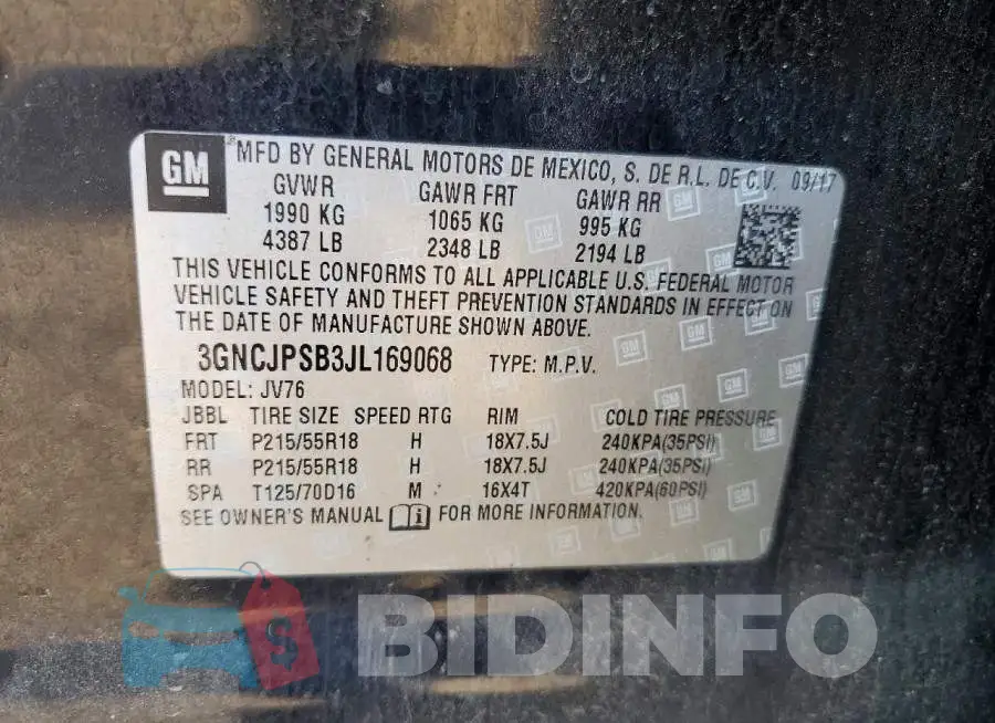 3GNCJPSB3JL169068 Photo# 13