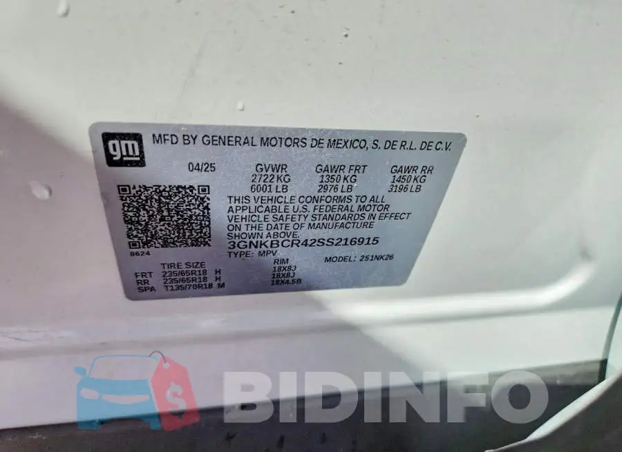 3GNKBCR42SS216915 Photo# 14