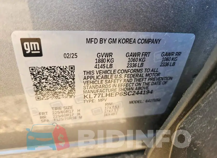 KL77LHEP6SC244194 Photo# 12