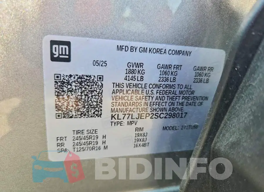 KL77LJEP2SC298017 Photo# 13