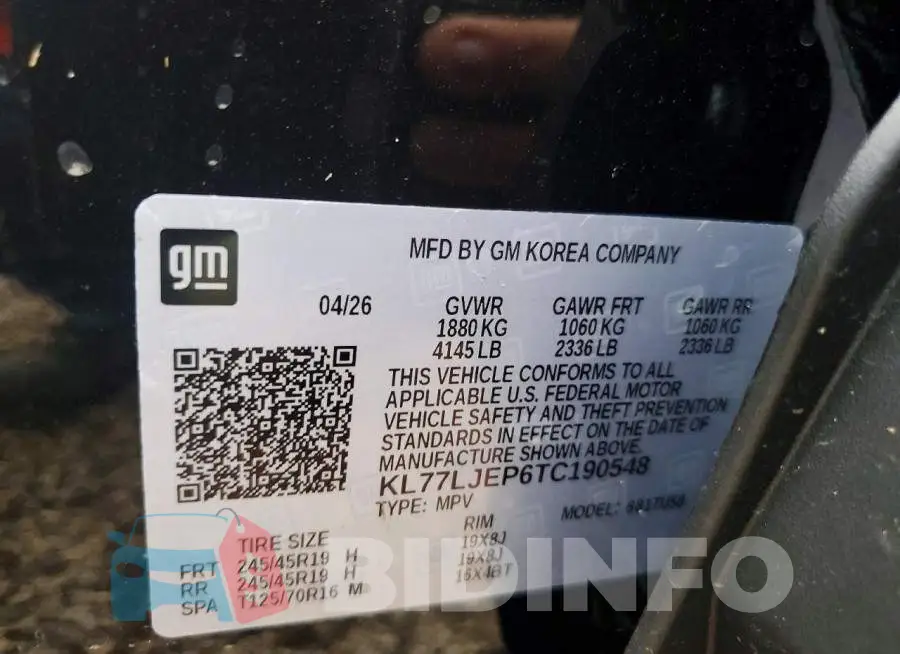 KL77LJEP6TC190548 Photo# 13
