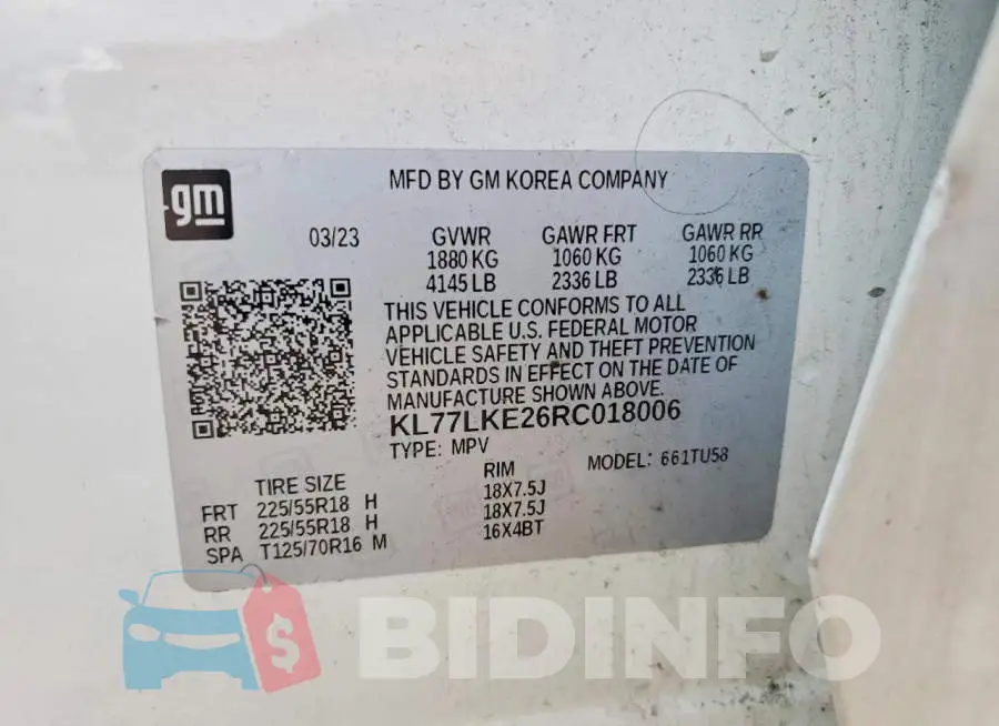 KL77LKE26RC018006 Photo# 13