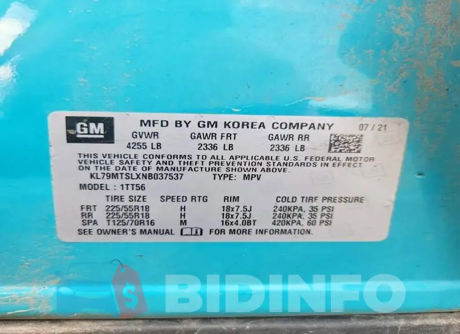 KL79MTSLXNB037537 Photo# 12