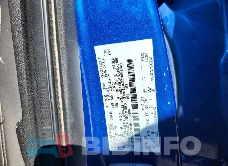 1FMCU0GD5HUF04666 Photo# 13