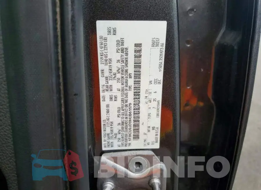 1FMCU9JD0HUB61570 Photo# 13