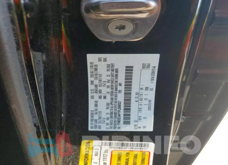 1FMDE5AP1PLB88527 Photo# 12