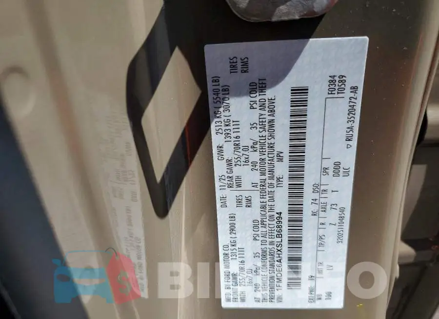 1FMDE6AHXSLB68994 Photo# 12