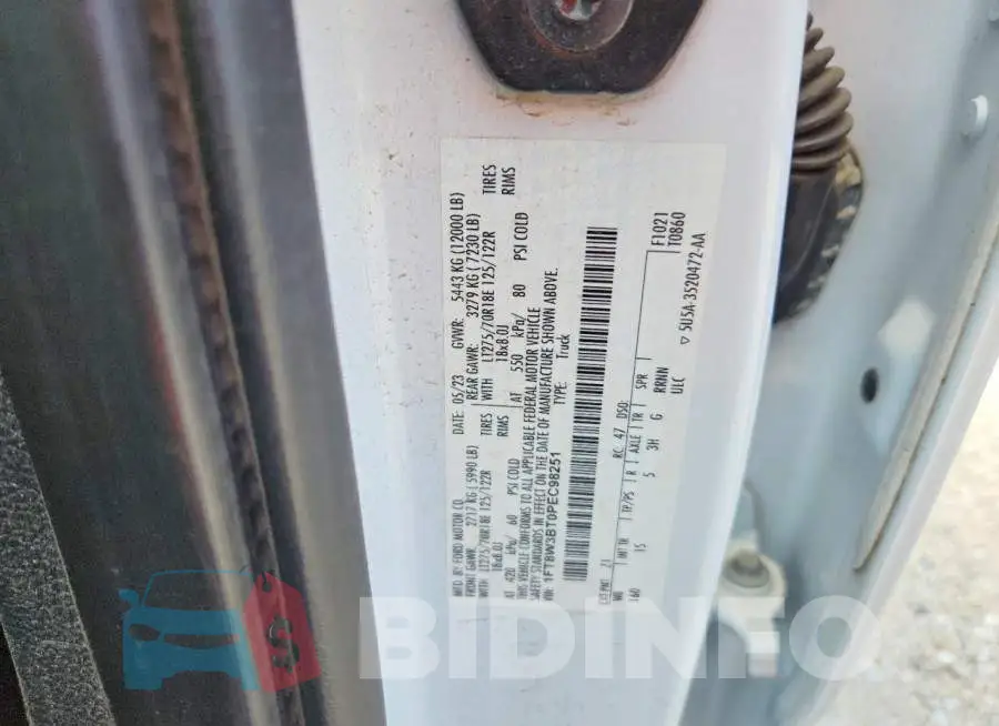 1FT8W3BT0PEC98251 Photo# 13