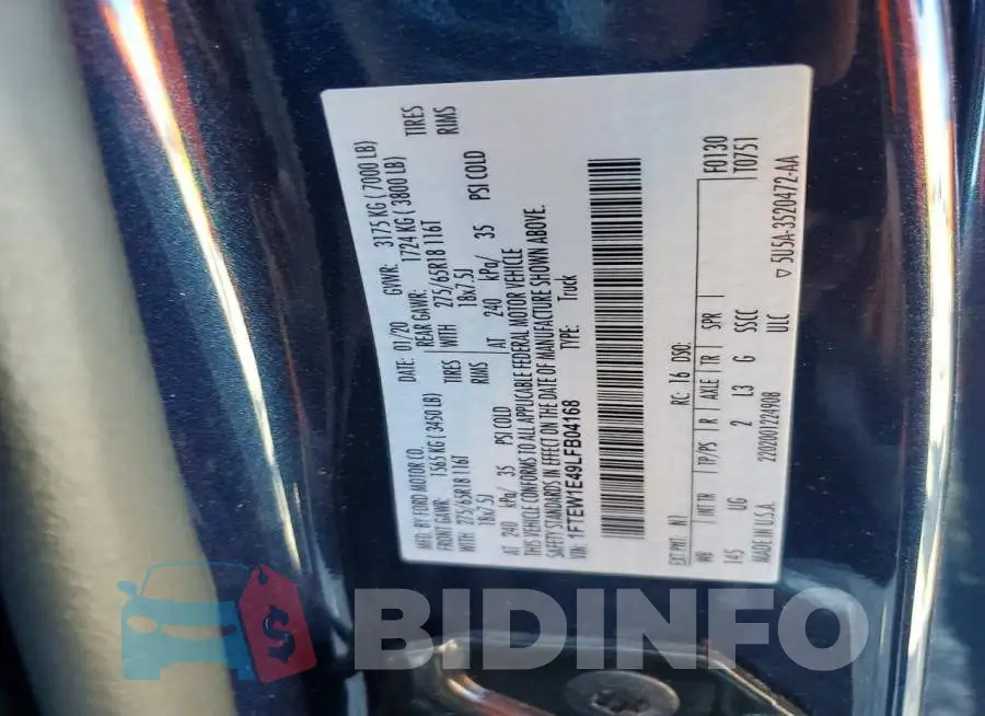 1FTEW1E49LFB04168 Photo# 12
