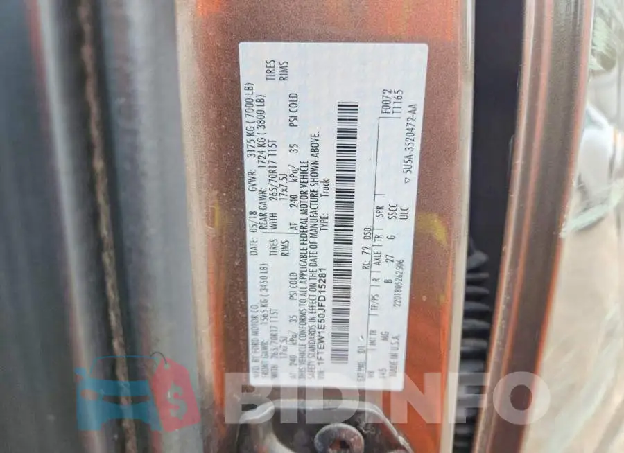 1FTEW1E50JFD15281 Photo# 12