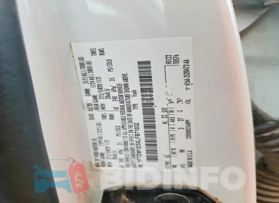 1FTEW1E5XLFB71032 Photo# 12