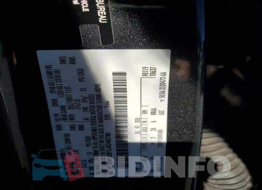 1FTEW1EB1LKD40786 Photo# 12