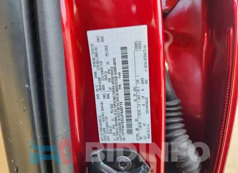 1FTFW1E53JFA68715 Photo# 12