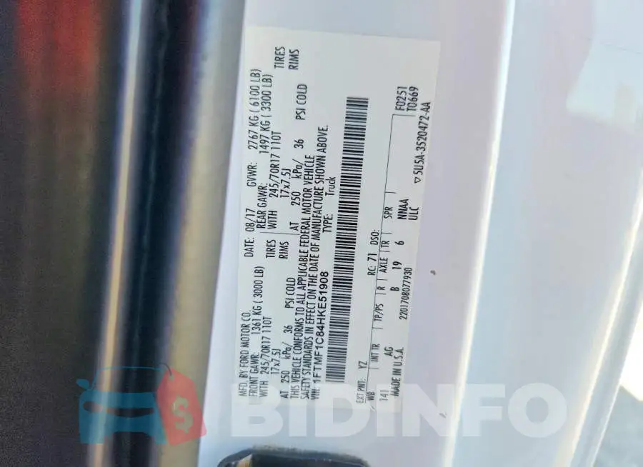 1FTMF1C84HKE51908 Photo# 12