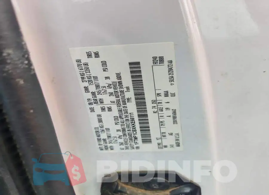 1FTMF1CBXKKE66111 Photo# 12