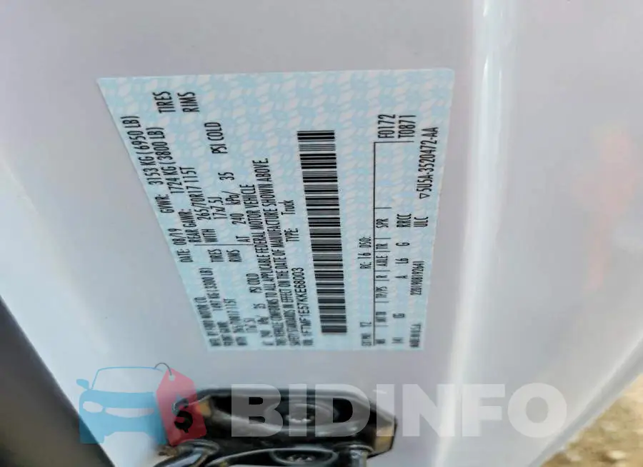 1FTMF1E57KKE68003 Photo# 12