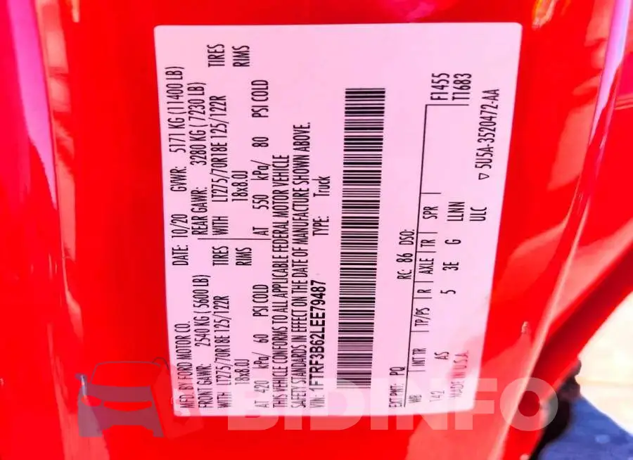 1FTRF3B62LEE79487 Photo# 13