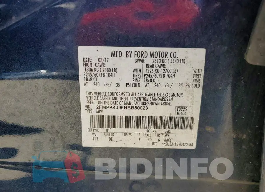 2FMPK4J96HBB80023 Photo# 13