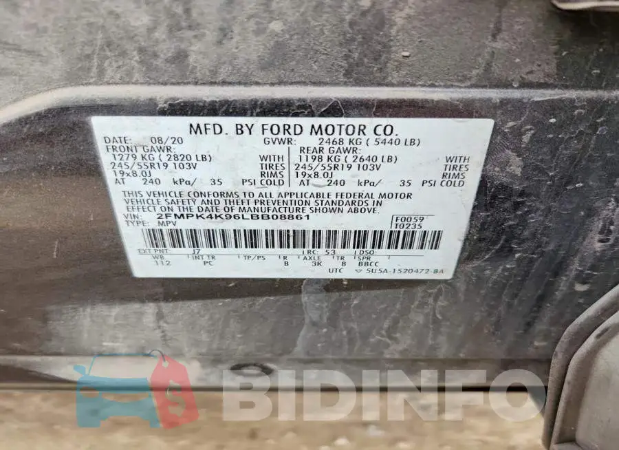 2FMPK4K96LBB08861 Photo# 12