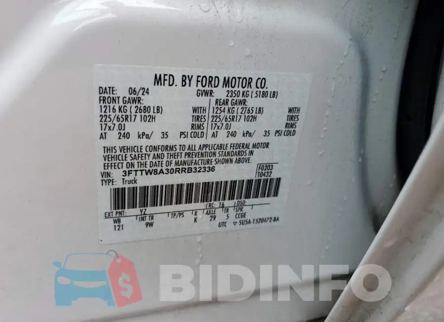 3FTTW8A30RRB32336 Photo# 12