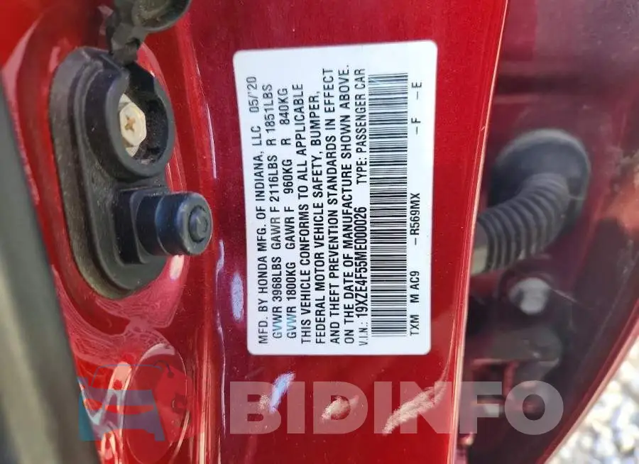19XZE4F55ME000026 Photo# 12